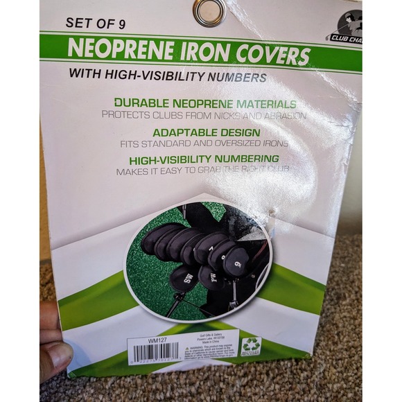 Club Champ Neoprene Iron Covers Set‎ of 9 High Visibility Numbers NIP - Picture 3 of 5